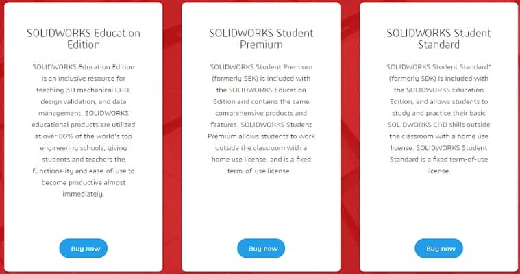 solidworks student download form